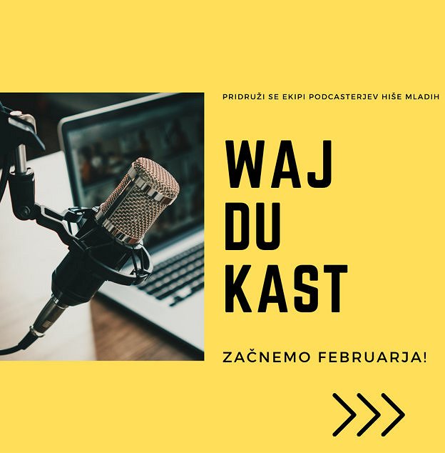 Vabljeni k sodelovanju pri WajDuKast - podcastih Hiše mladih